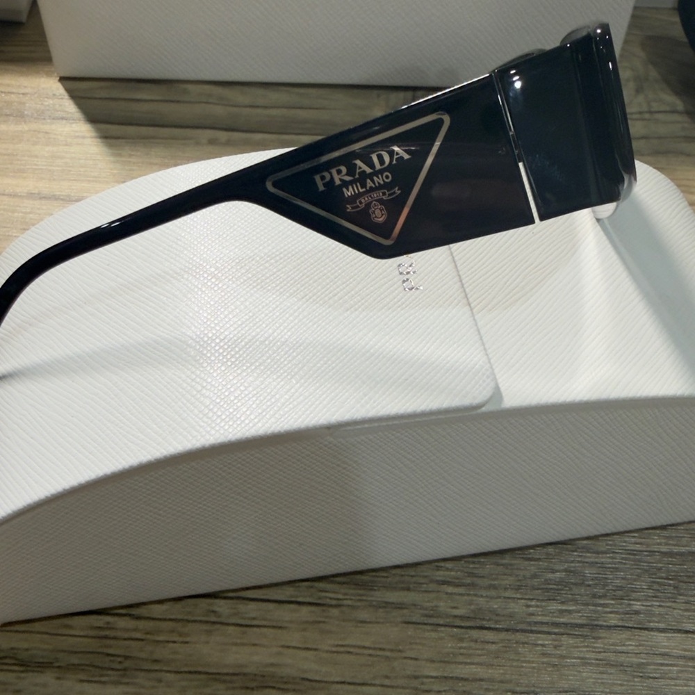 Prada Angular Black Sunglasses - image 5